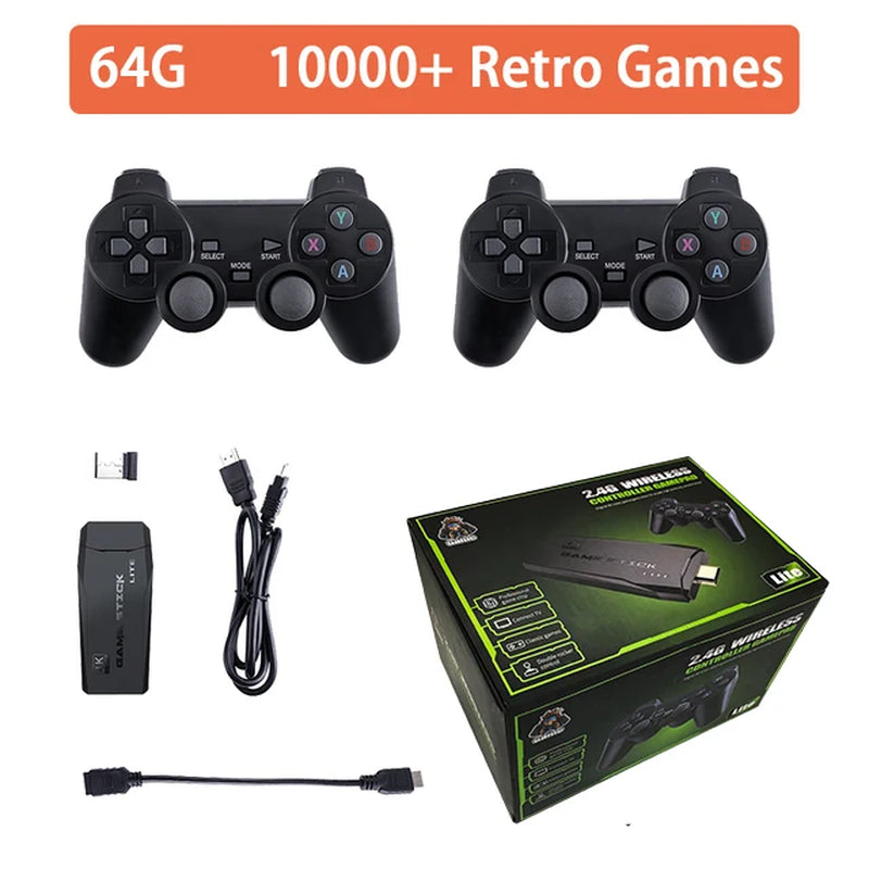 M8 Game Stick Video Game Stick 4K 20000 Jogos Consola Retro TV Video Game Console 2.4G Wireless Gamepad Game Player for PS1/GBA