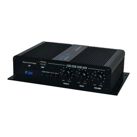 4 Channel 400 Watt Marine Amp Amplifier Bluetooth Receiver Sound System