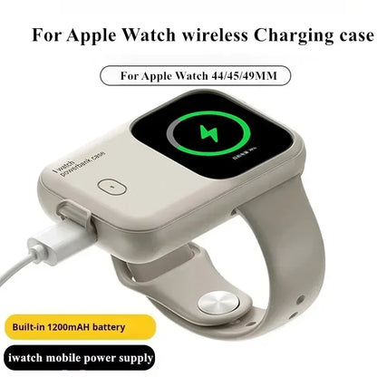 For Apple Watch Wireless Charger Apple Watch S9 44Mm 45Mm 49Mm Smart Outdoor Sports Portable Wearable Wireless Charging Bank