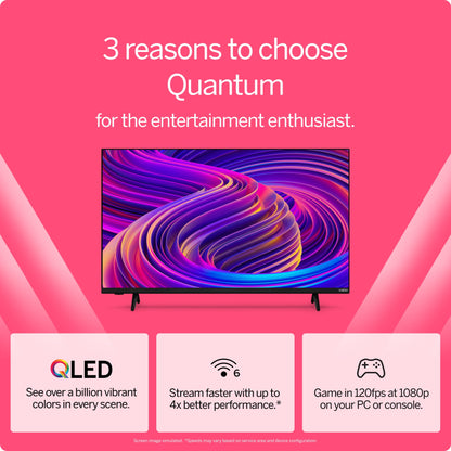 43" Class Quantum 4K QLED HDR Smart TV (NEW) VQD43M-0801