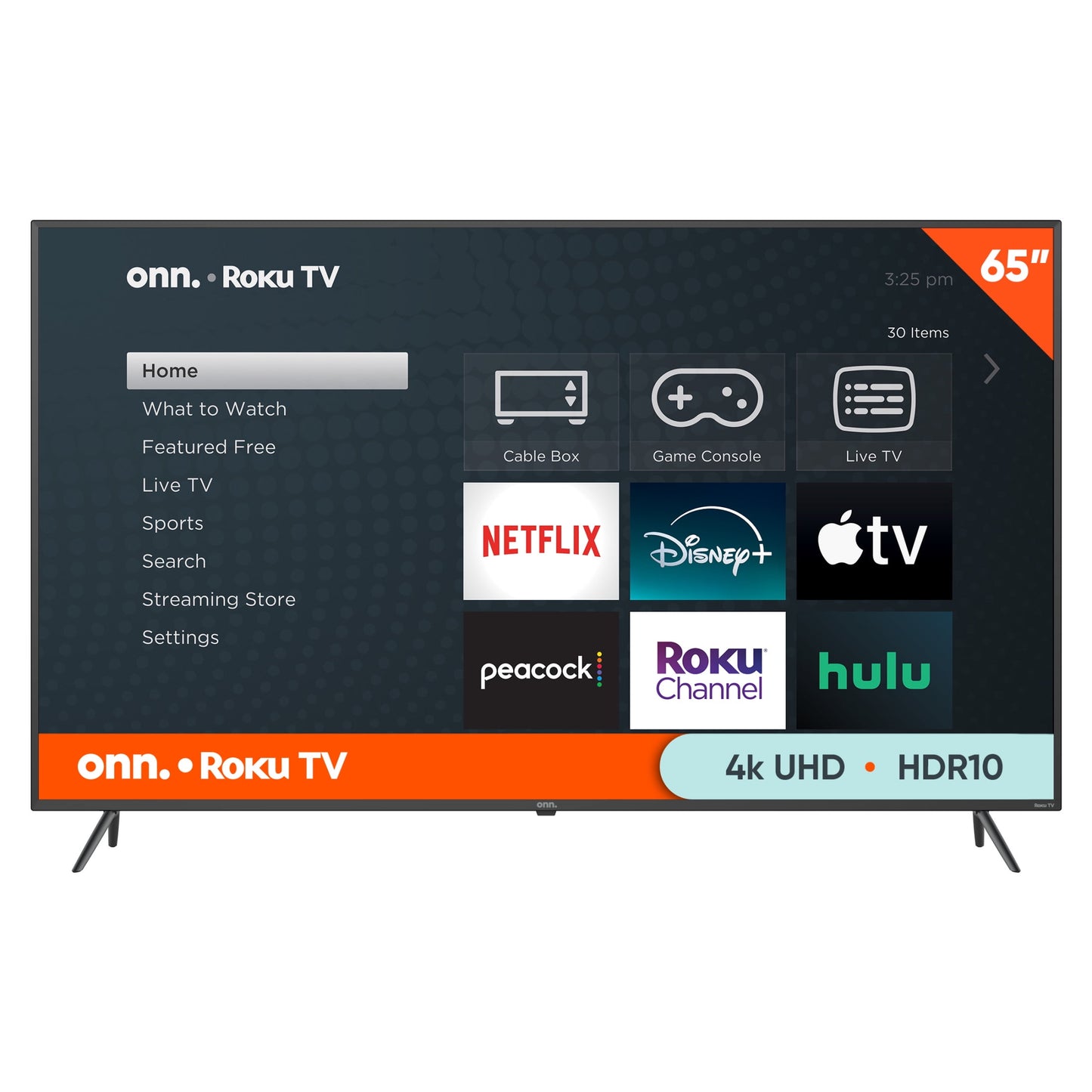 65” Class 4K UHD (2160P) LED Roku Smart Television HDR (100012587)